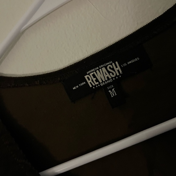 Rewash Zip Up Adorable Corduroy Dress Size M - Picture 4 of 4